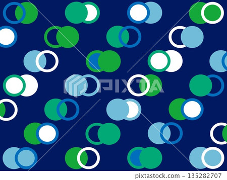 Dot Abstract Pattern Navy 135282707