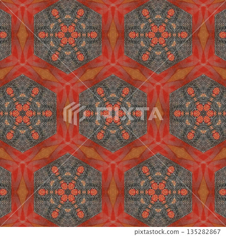 Fusion of mixed Indian, Pakistani, and Turkish embroidery and print, woven into a mesmerizing taste of cultural craftsmanship, celebrating rich heritage with elegance, warmth, and soulful design. 135282867