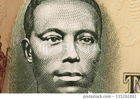 Paul Bogle o closeup portrait from Jamaican money Paul Bogle o closeup portrait from Jamaican money 135282881