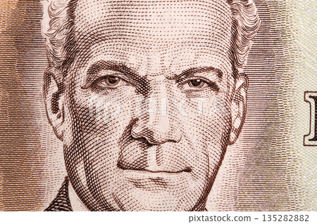 Norman Manley a closeup portrait from Jamaican money Norman Manley a closeup portrait from Jamaican money 135282882