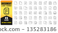 Document And Files Line Icon Set With Editable Stroke. Perfect For Web, App, UI And UX Design, File Management Systems, Cloud Services, Office Software And Digital Interfaces. Isolated Vector Icons. 135283186