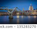Millenium Bridge and Blue Hour 135283270