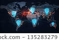 Global Cybersecurity Symbol 135283279