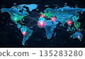 Global Cybersecurity Symbol 135283280