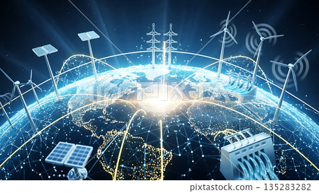 Clean Energy Icon Art Clean Energy Icon Art 135283282