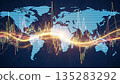 Global economic uncertainty - abstract visual 135283292