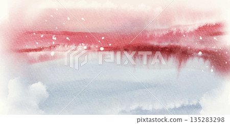 Minimal watercolor abstract red blue wash vector Minimal watercolor abstract red blue wash vector 135283298