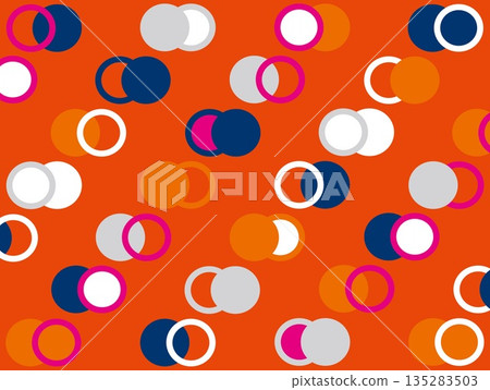 Dot abstract pattern orange Dot abstract pattern orange 135283503