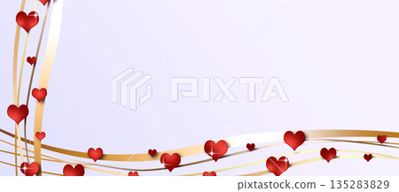 Valentines day Decoration Banner 135283829