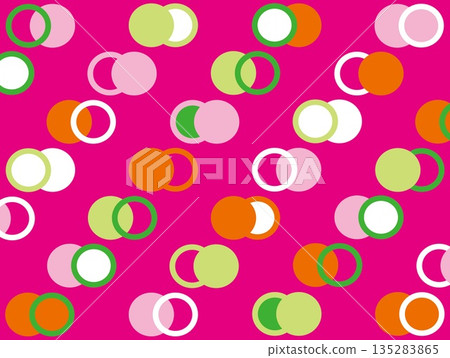 粉紅色點狀抽象圖案 135283865