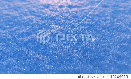 Blue Toned Snow Texture Macro Abstract. Extreme close-up of fresh snow surface with soft blue tones and sparkling crystals under winter sky. Ideal as cool-toned background, seamless pattern or minimal Blue Toned Snow Texture Macro Abstract. Extreme close-up of fresh snow surface with soft blue tones and sparkling crystals under winter sky. Ideal as cool-toned background, seamless pattern or minimal 135284013