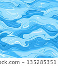 water wave seamless pattern background illustration 135285351