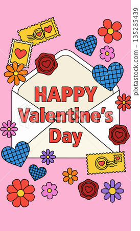 Happy Valentine's Day Illustration Happy Valentine's Day Illustration 135285439