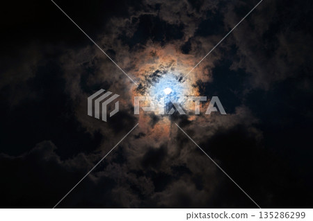 Scary clouds that give off an eerie feeling Scary clouds that give off an eerie feeling 135286299