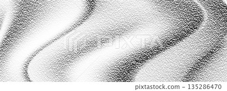 Abstract halftone dot waves on white background 135286470
