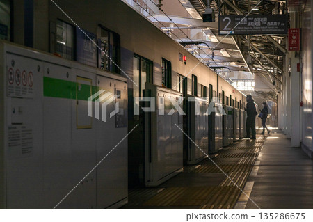 train stopped at station 135286675