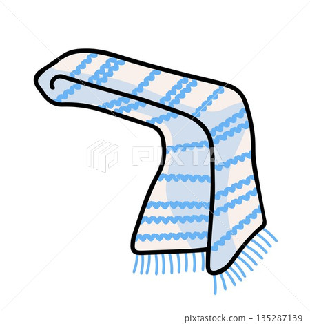 warm handmade knitted winter scarf 135287139