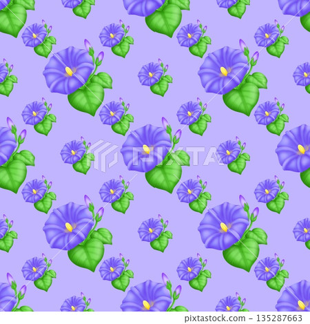 seamless pattern with flowers seamless pattern with flowers 135287663