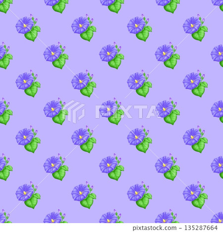 seamless pattern with flowers seamless pattern with flowers 135287664