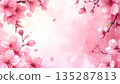 Watercolor floral background illustration 135287813