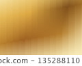 Abstract golden background displaying smooth metallic gradient with vertical stripes 135288110