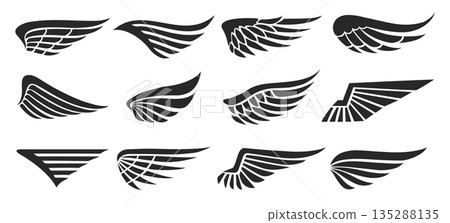 Eagle wings minimal logo icons 135288135