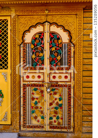 印度傑伊瑟爾梅爾的街道 印度傑伊瑟爾梅爾的街道 135289056