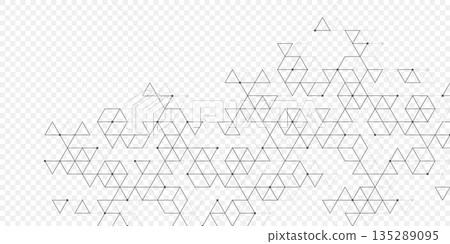 Modern abstract texture background with triangles, dots and hexagonal shapes. Geometric hexagonal pattern for poster, header, web banner, footer, website, presentation Modern abstract texture background with triangles, dots and hexagonal shapes. Geometric hexagonal pattern for poster, header, web banner, footer, website, presentation 135289095