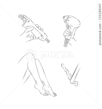 Laser hair removal tools Laser hair removal tools 135289347