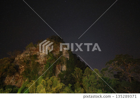Laos Kong Lo, Spring River Resort, starry sky Laos Kong Lo, Spring River Resort, starry sky 135289371