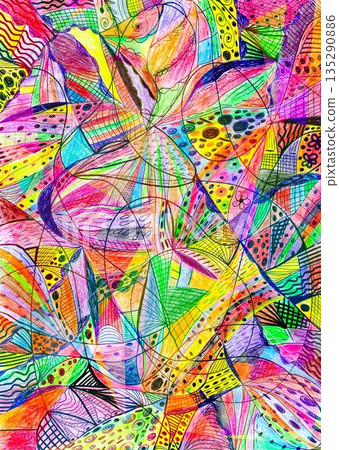 Abstract background with shapes 135290886