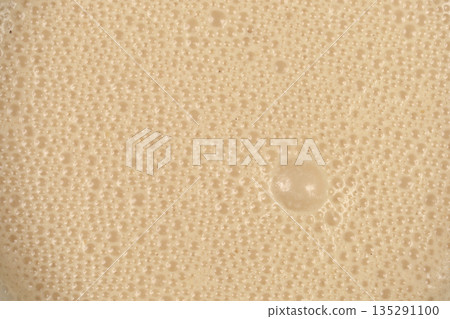 Foamy Beverage Surface Top View Foamy Beverage Surface Top View 135291100