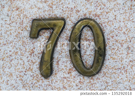 House number seventy. Yellow number seventy House number seventy. Yellow number seventy 135292018
