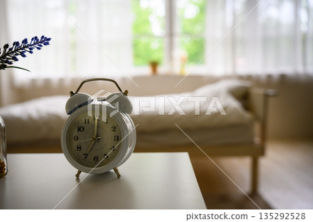 Alarm clock and bedroom 135292528