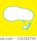 Cute bird speech bubble 135292795