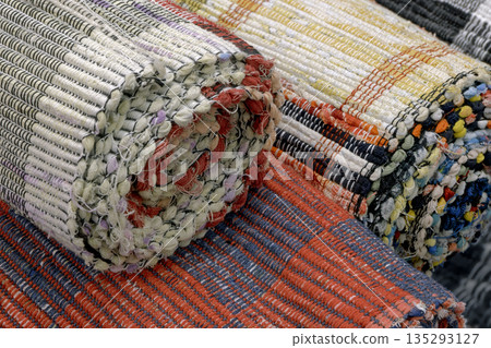 Group of assorted carpets and rugs of various sizes and colors 135293127