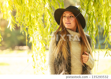 Portrait of beauty woman outdoors Portrait of beauty woman outdoors 135293532