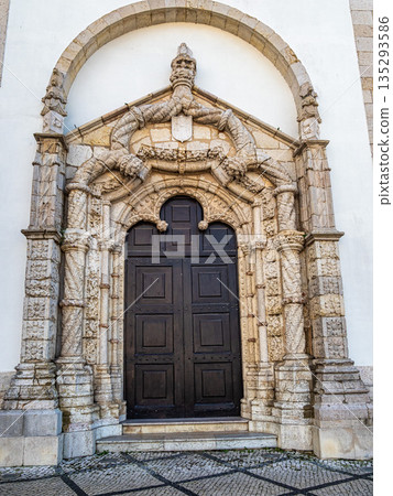 Sao Juliao church at Praca de Bocage square in the old town of Setubal in Portugal Sao Juliao church at Praca de Bocage square in the old town of Setubal in Portugal 135293586