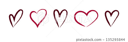 heart, icon, vector 135293844