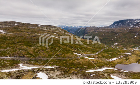 Mountains landscape. Norwegian route Sognefjellet 135293909