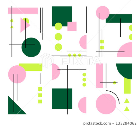 geometric, vector, color 135294062