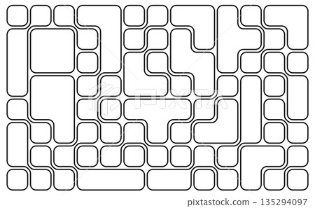 set of black liquid connected circle dots.metaballs pattern on white. abstarct geometric shapes collection Point movement flat icon	 135294097