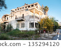 VAROSHA, CYPRUS: December 26, 2025. Abandoned buildings and decaying hotels in the ghost town district of Famagusta, North Cyprus. Kapali Maras. 135294120