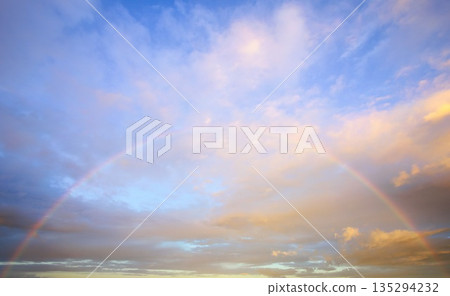 New Zealand Wonderful Sky Replacement Light Of A Rainbow 135294232