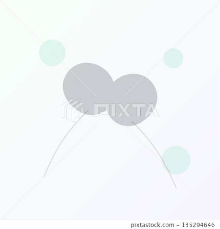 Soft pastel abstract artwork featuring two overlapping round shapes with thin connecting arcs and translucent green circles on a light minimal gradient background. Soft pastel abstract artwork featuring two overlapping round shapes with thin connecting arcs and translucent green circles on a light minimal gradient background. 135294646