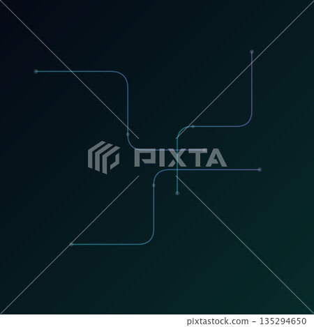 Dark abstract network-style background with curved blue lines ending in soft nodes, resembling a schematic connection or flowchart layout. Dark abstract network-style background with curved blue lines ending in soft nodes, resembling a schematic connection or flowchart layout. 135294650