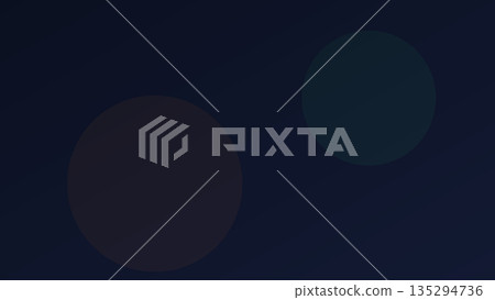 Two large translucent gradient circles on a dark diagonal-striped background create a minimal moody abstract with a soft cosmic feel. 135294736