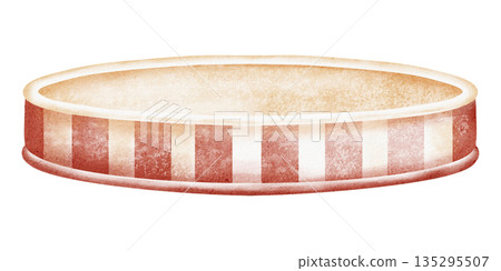 Circus Podium Stage Illustration Watercolor Cartoon Circus Podium Stage Illustration Watercolor Cartoon 135295507