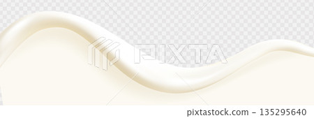 Liquid vector dripping ice cream texture. Glossy sugary flow drip, melting creamy surface. Liquid vector dripping ice cream texture. Glossy sugary flow drip, melting creamy surface. 135295640