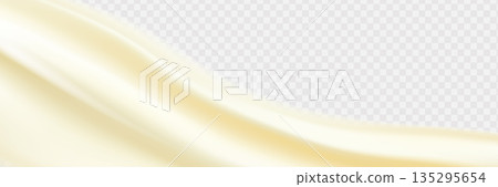 Liquid vector dripping ice cream texture. Glossy sugary flow drip, melting creamy surface. 135295654